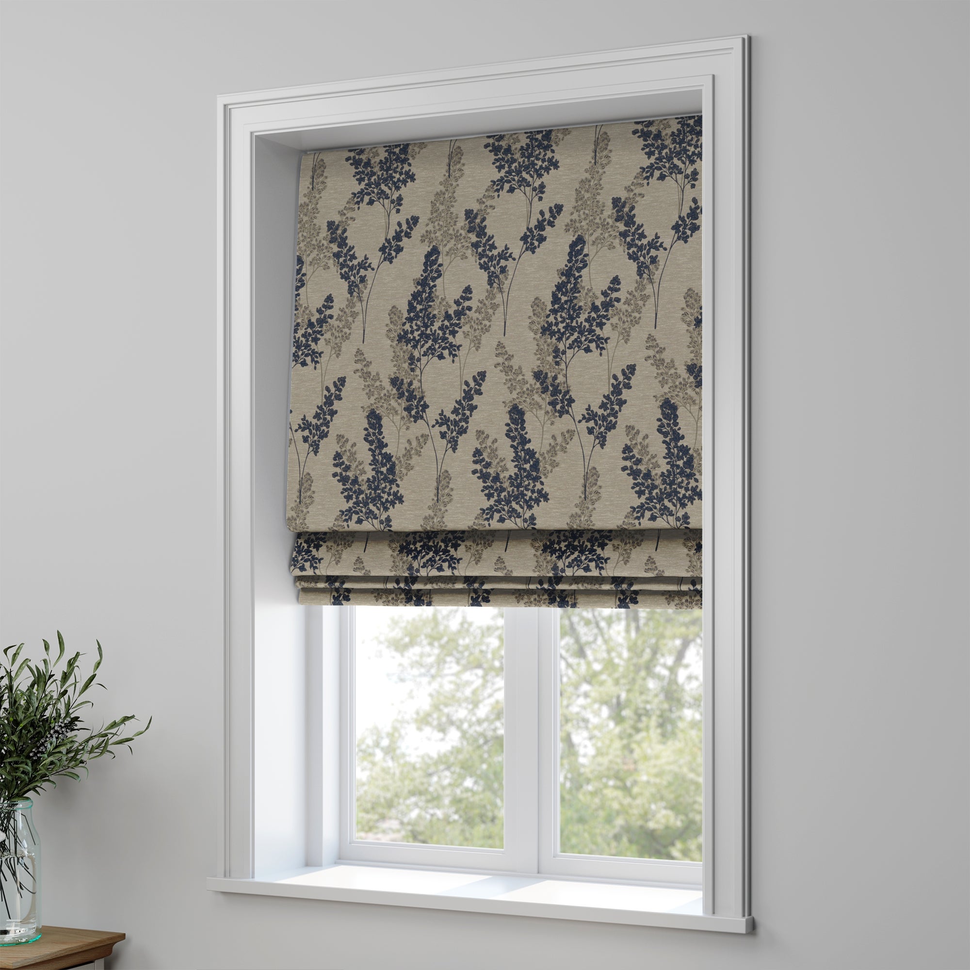 Leah Made to Measure Roman Blind Leah Navy