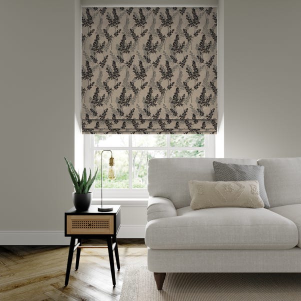 Leah Made to Measure Roman Blind Leah Charcoal