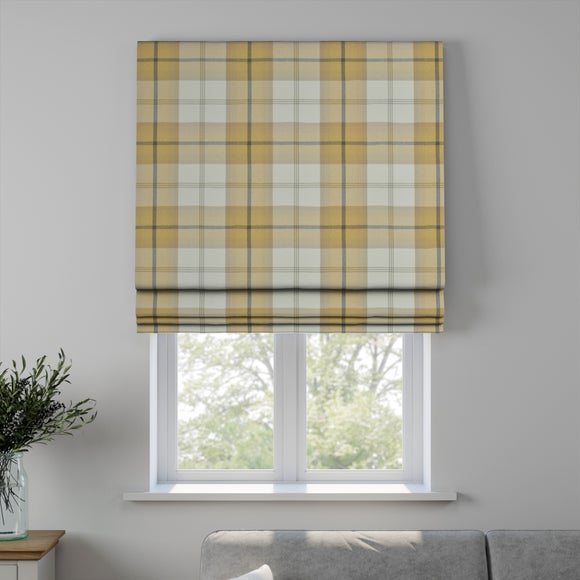 Highland Check Made to Measure Roman Blind Highland Check Ochre
