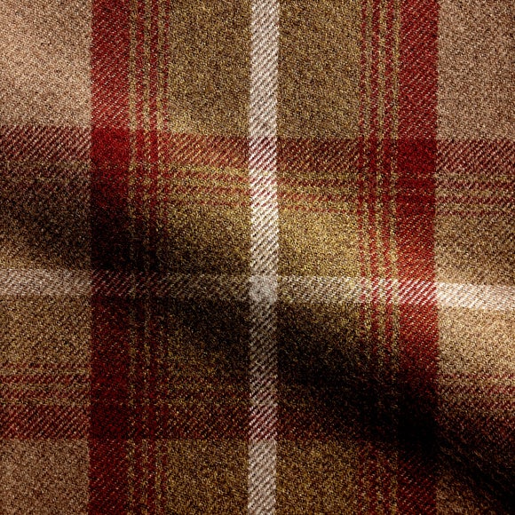 Highland Check Made to Measure Roman Blind Highland Check Rust