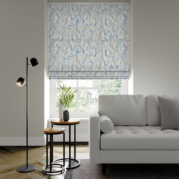 Waves Made to Measure Roman Blind Waves Blue