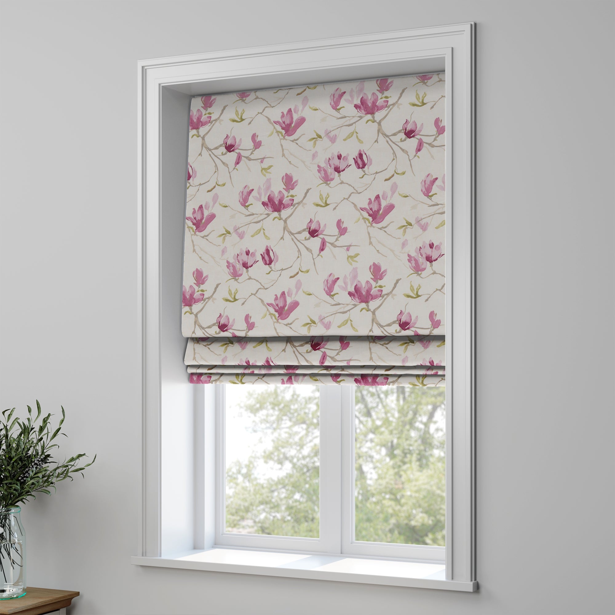 Magnolia Made to Measure Roman Blind Magnolia Pink