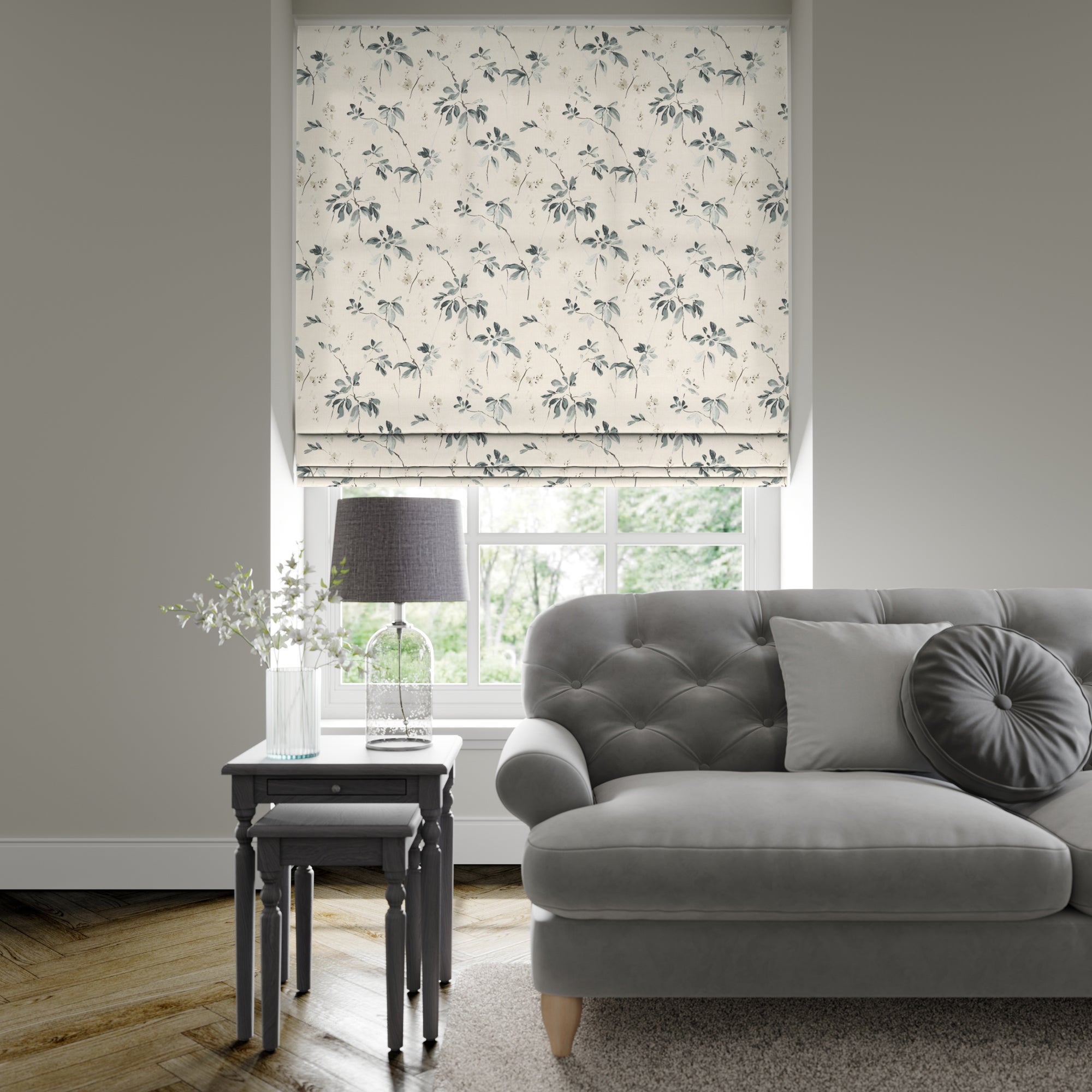Click to view product details and reviews for Oriental Made To Measure Roman Blind Oriental Burst Teal.