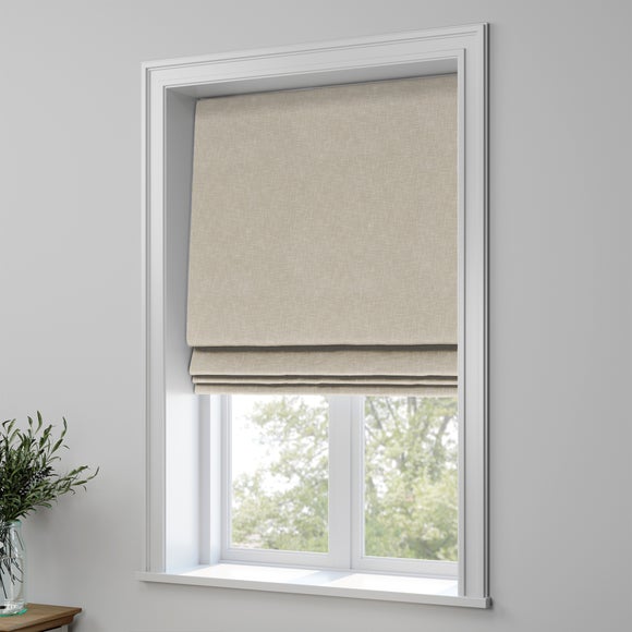 Hessian Made to Measure Roman Blind Hessian Natural