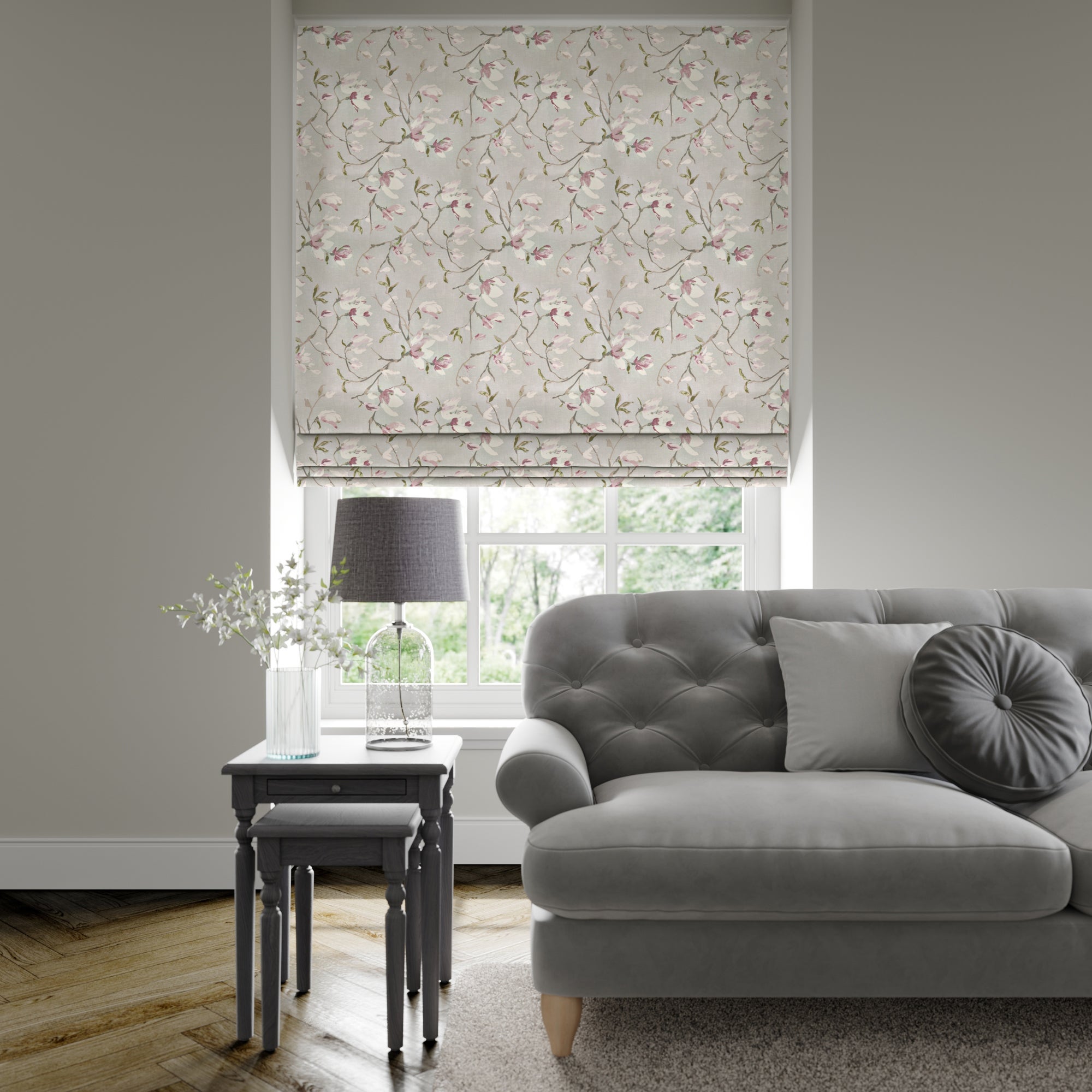 Magnolia Made to Measure Roman Blind | Dunelm