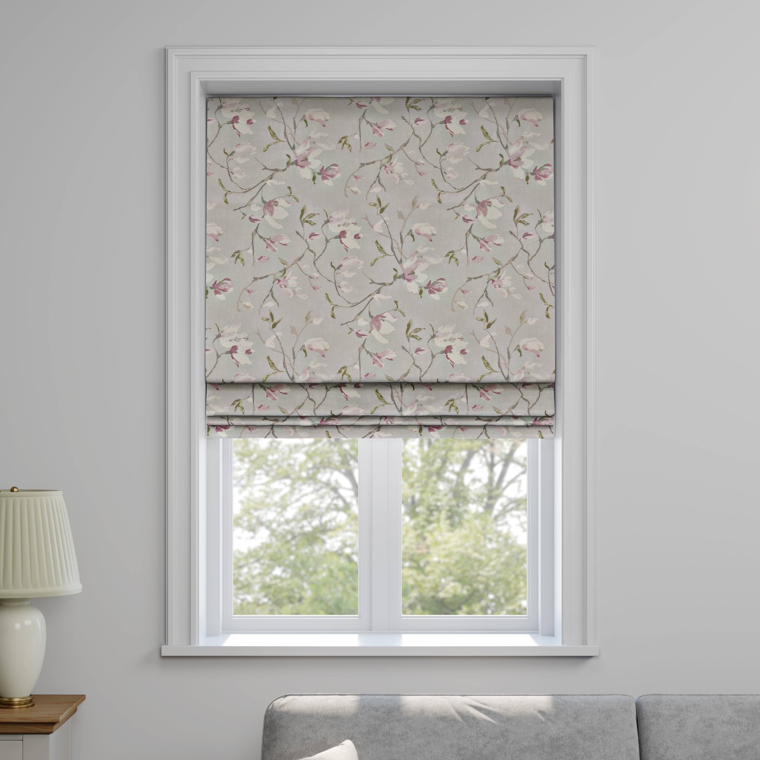 Magnolia Made to Measure Roman Blind | Dunelm