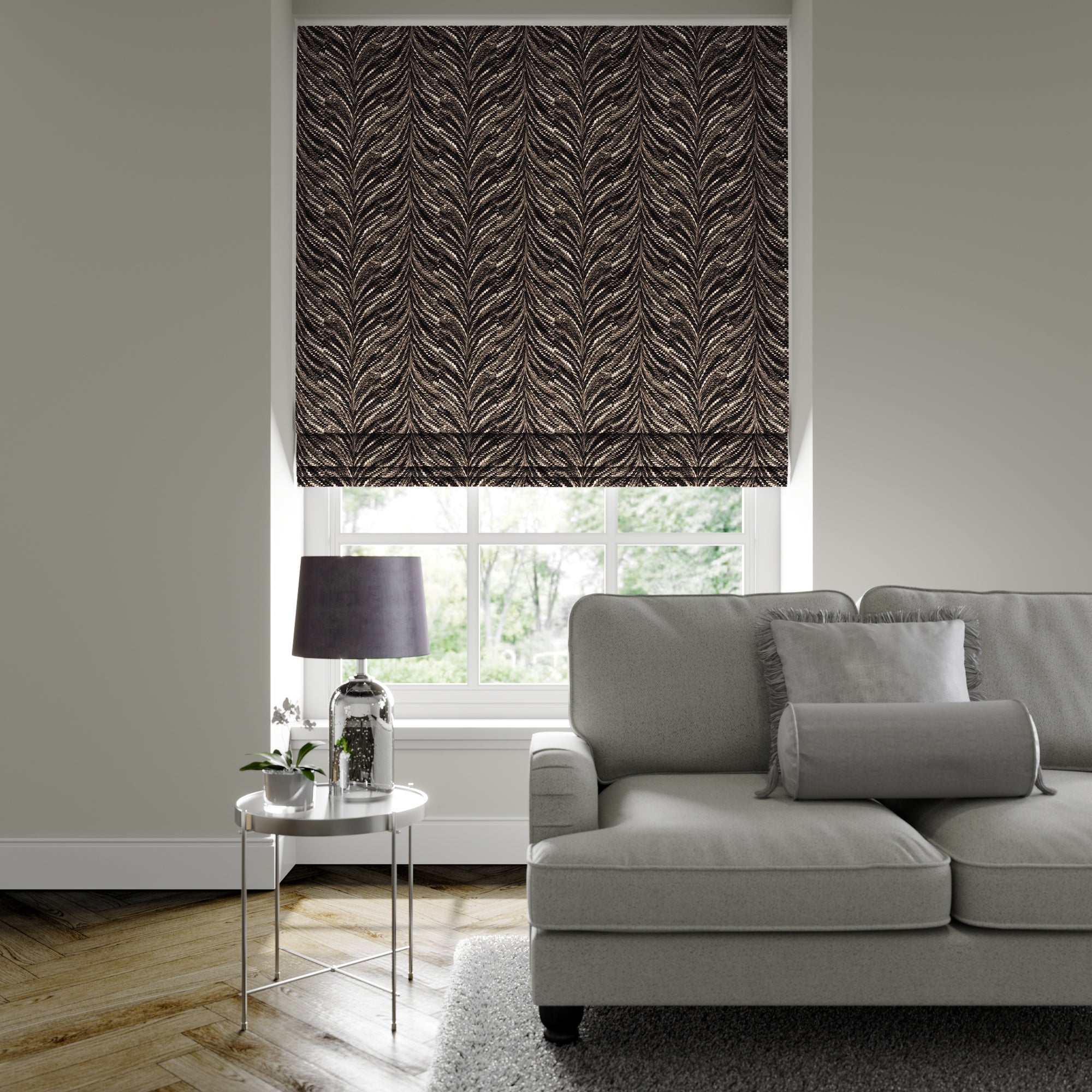 Luxor Made to Measure Roman Blind Luxor Charcoal