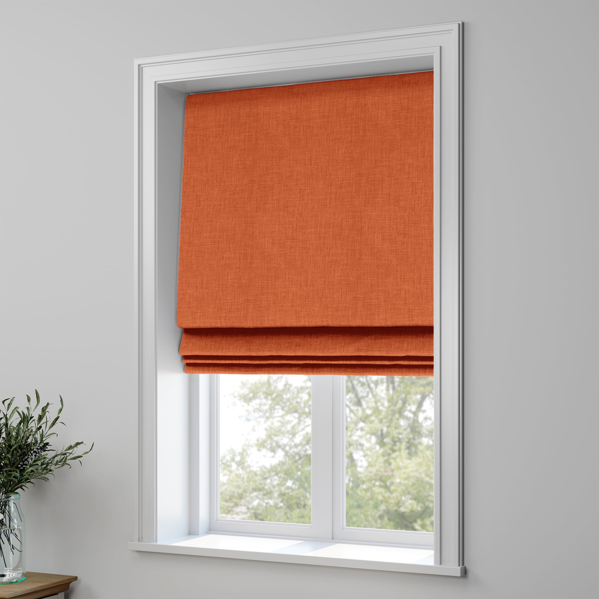 Linoso Made to Measure Roman Blind Linoso Cayenne