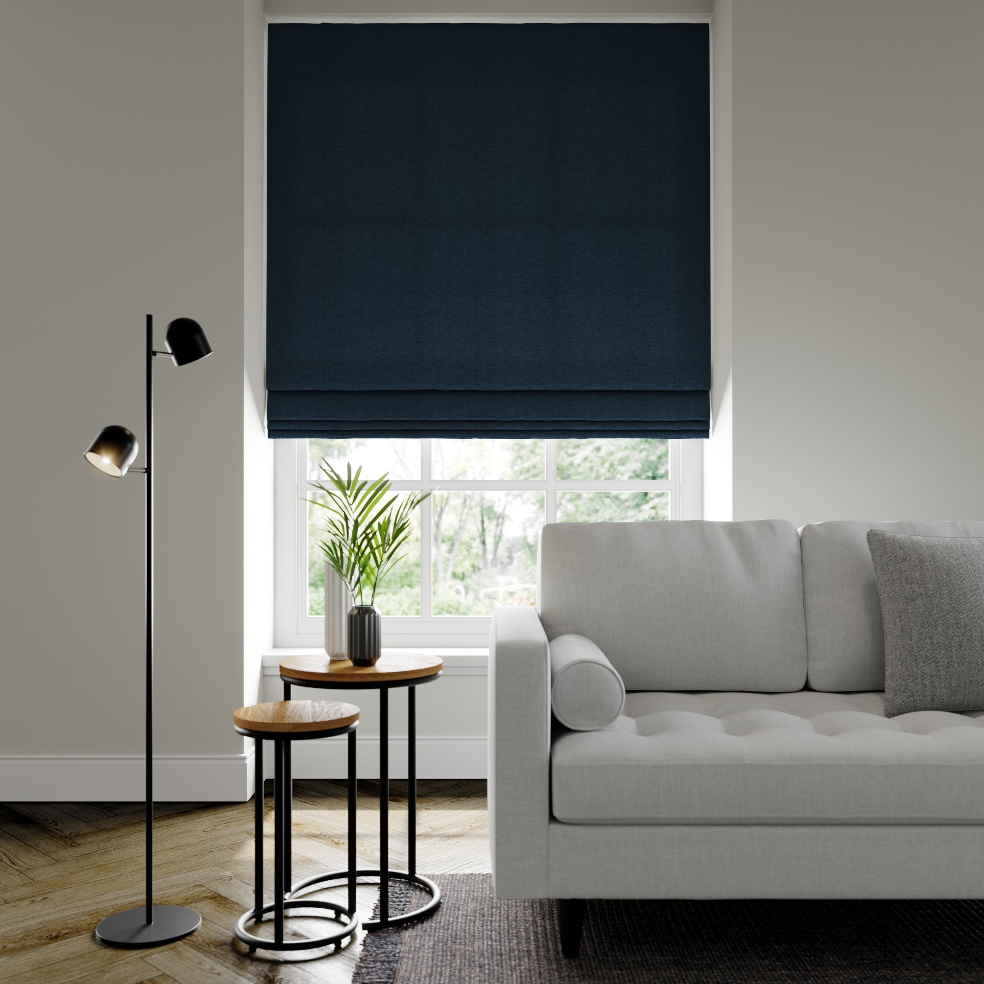 Lunar Made to Measure Roman Blind | Dunelm