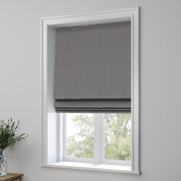 Oakden Made to Measure Roman Blind Oakden Smoke