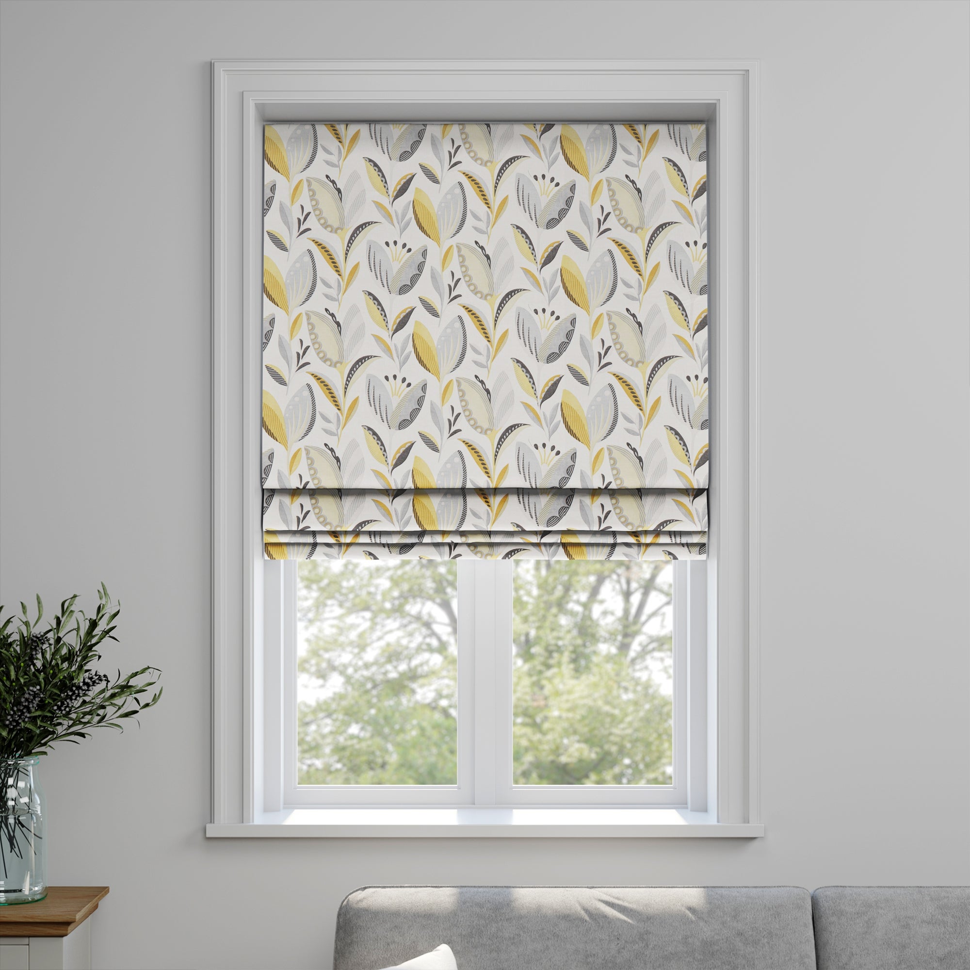 Leon Made to Measure Roman Blind Leon Ochre