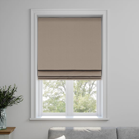 Nevis Made to Measure Roman Blind Nevis Jacquard Stone