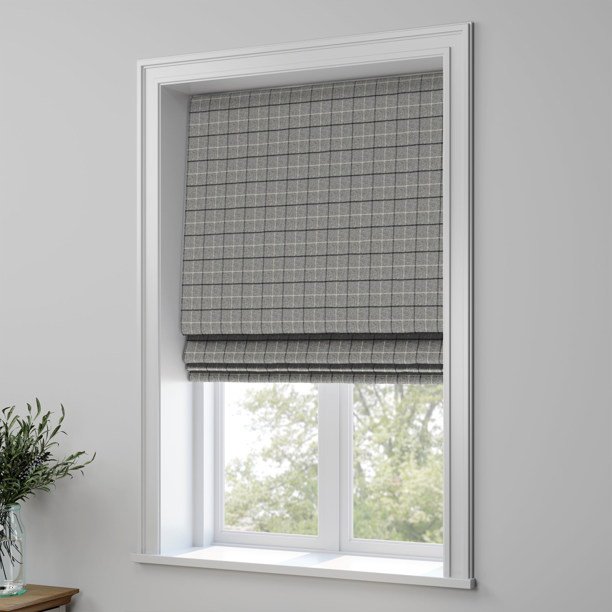 Bamburgh Made to Measure Roman Blinds Bamburgh Dove Grey