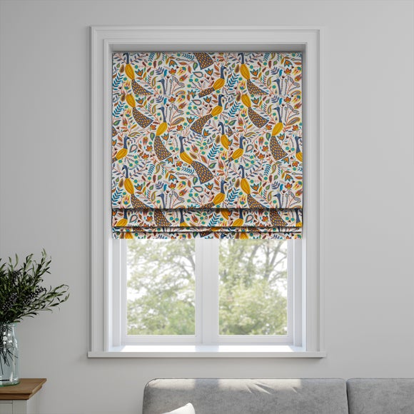 Peacock Made to Measure Roman Blind Peacock Ochre