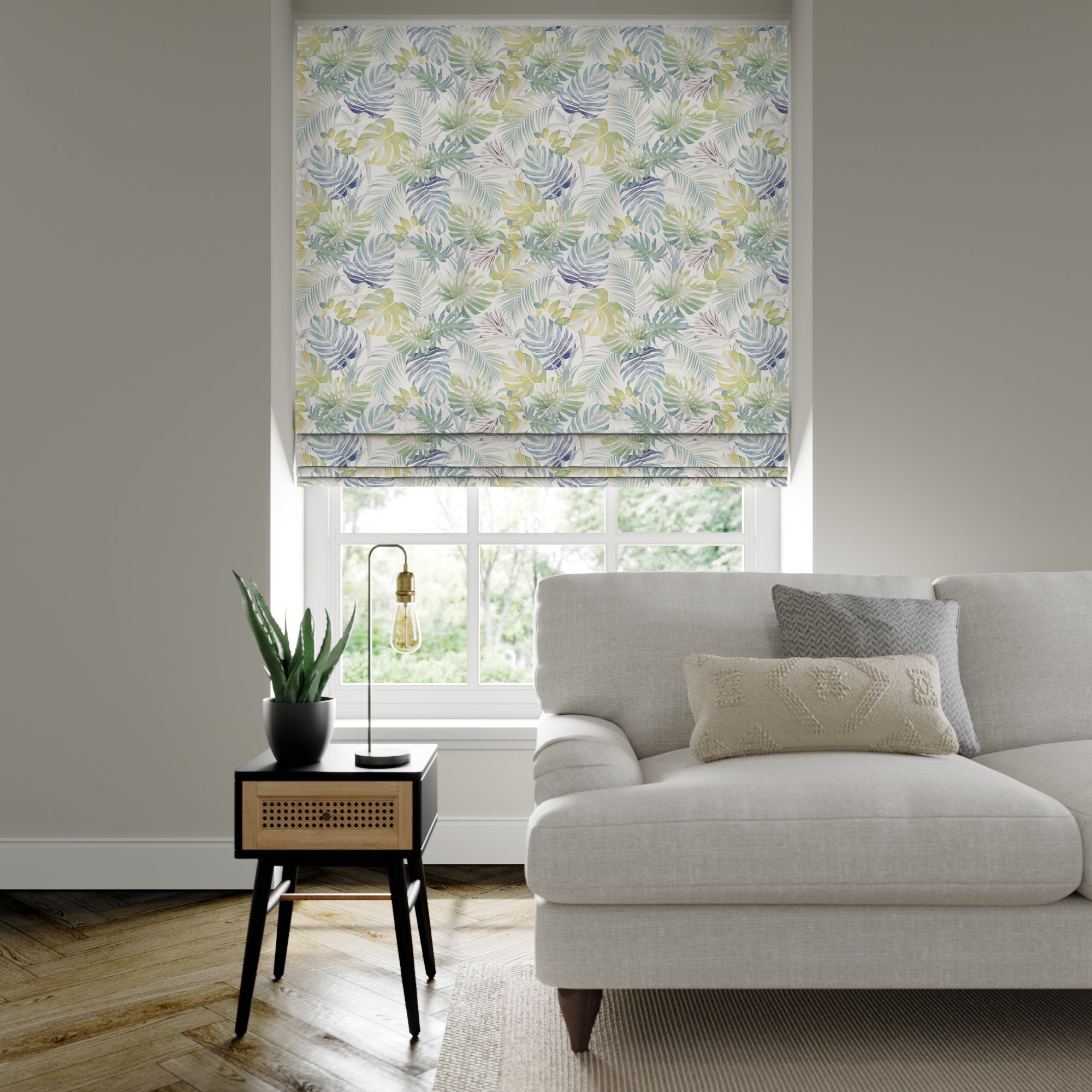 Panama Made to Measure Roman Blind Panama Green