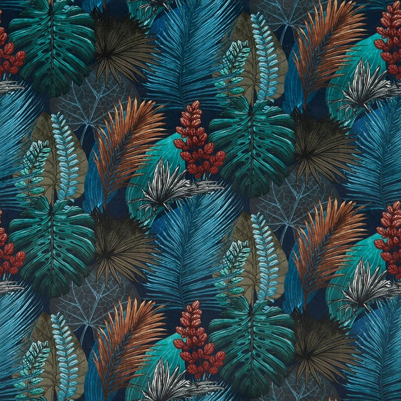 Rainforest Made to Measure Roman Blind Rainforest Teal