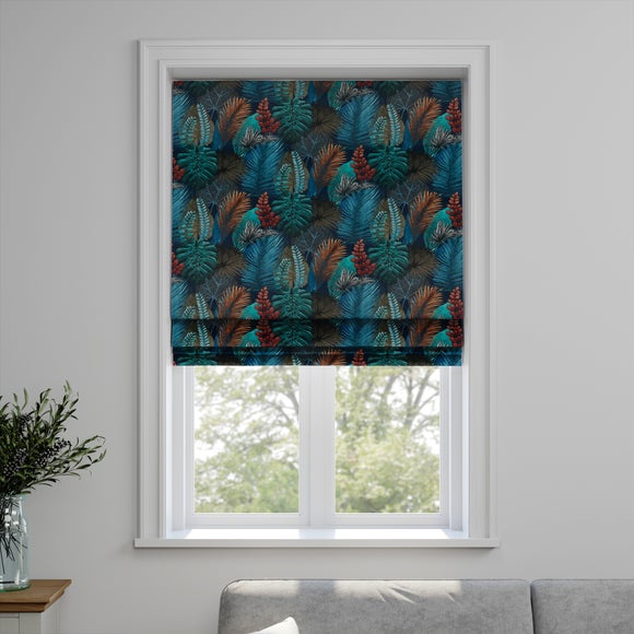 Rainforest Made to Measure Roman Blind Rainforest Teal
