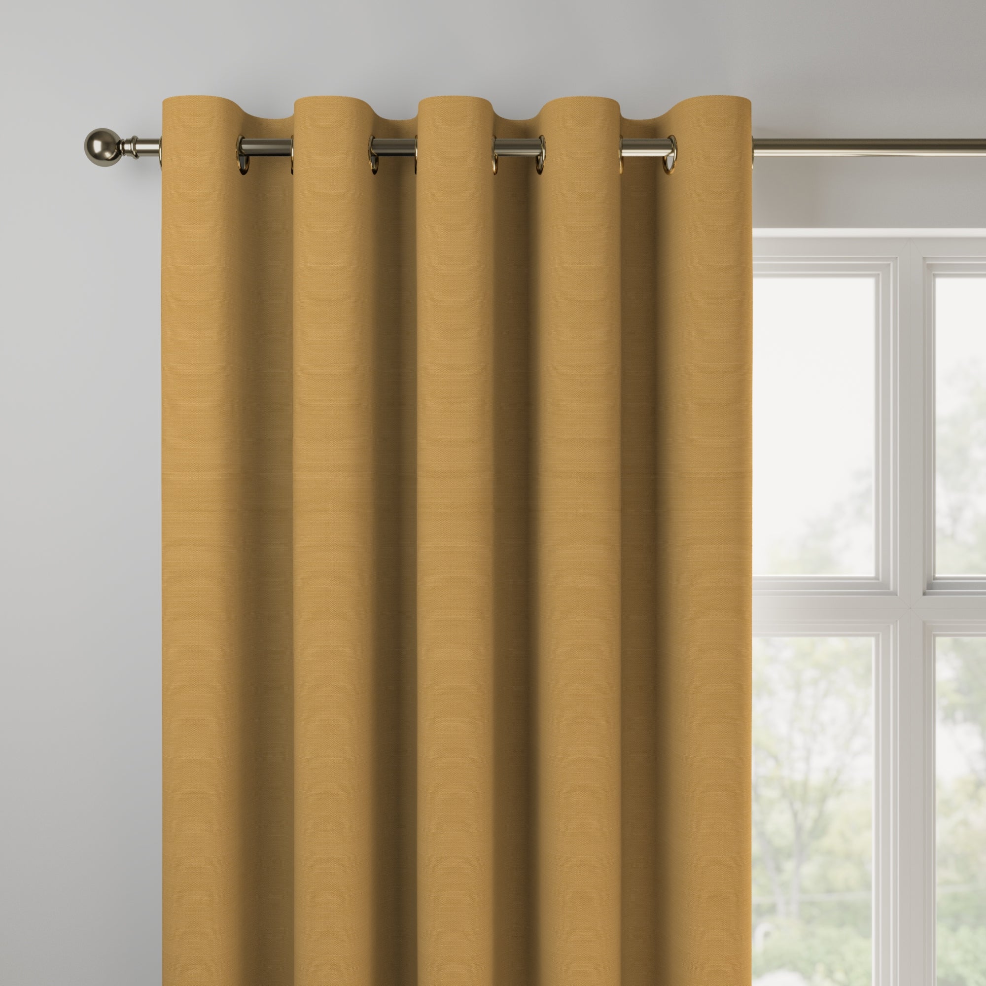 Capri Made to Measure Curtains Capri Yellow Ochre