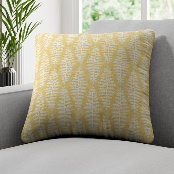 Dunelm grey 2024 and yellow cushions