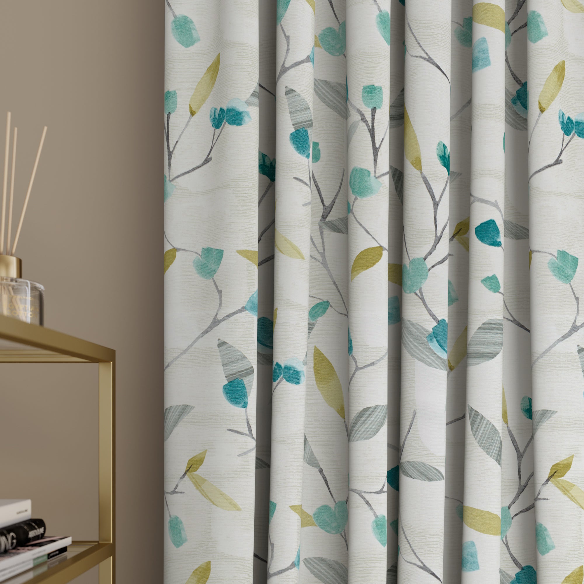 Eva Made to Measure Curtains Eva Teal