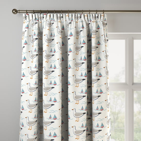 Coastal Gull Made to Measure Curtains Gull Multi