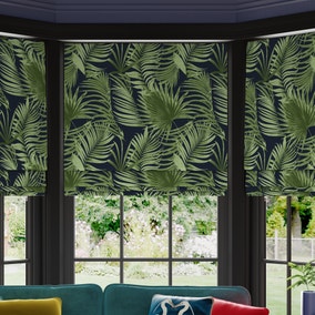 Maximalist Palm Made to Measure Roman Blind
