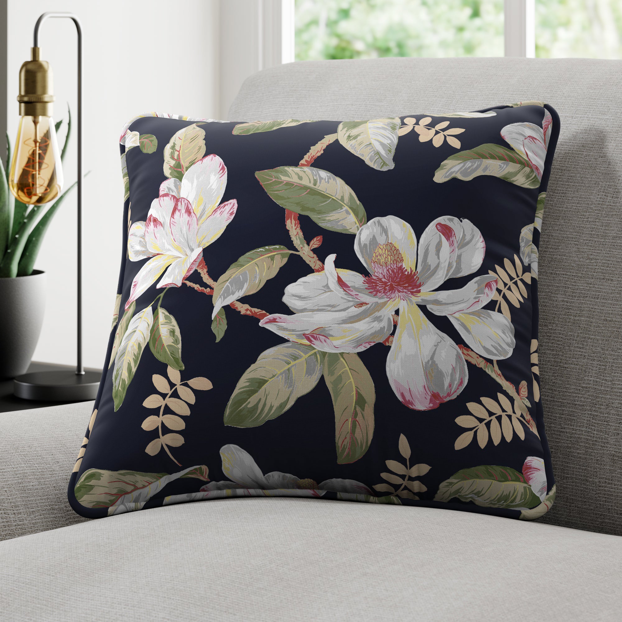 Maximalist Magnolia Made to Order Cushion Cover
