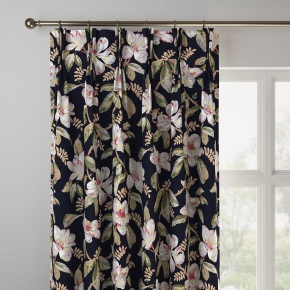 Maximalist Magnolia Made to Measure Curtains Magnolia Black