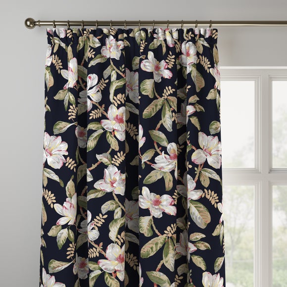 Maximalist Magnolia Made to Measure Curtains Magnolia Black