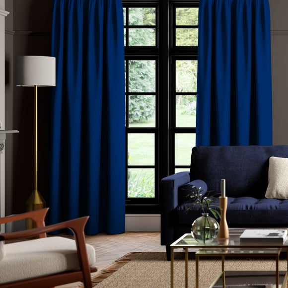 Panama Cotton Made to Measure Curtains Panama Midnight