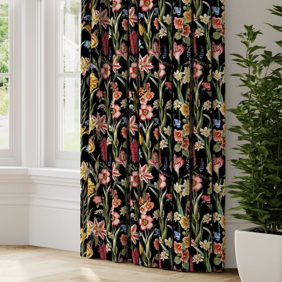 Maximalist Tropical Made to Measure Curtains Tropical Black