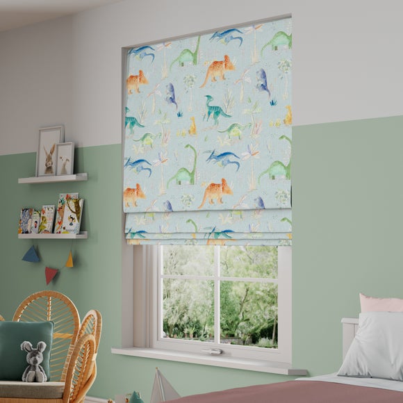 Little Adventurers Jurassic Made to Measure Roman Blind Jurrassic Sky