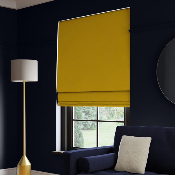 Panama Cotton Made to Measure Roman Blind Panama Gold