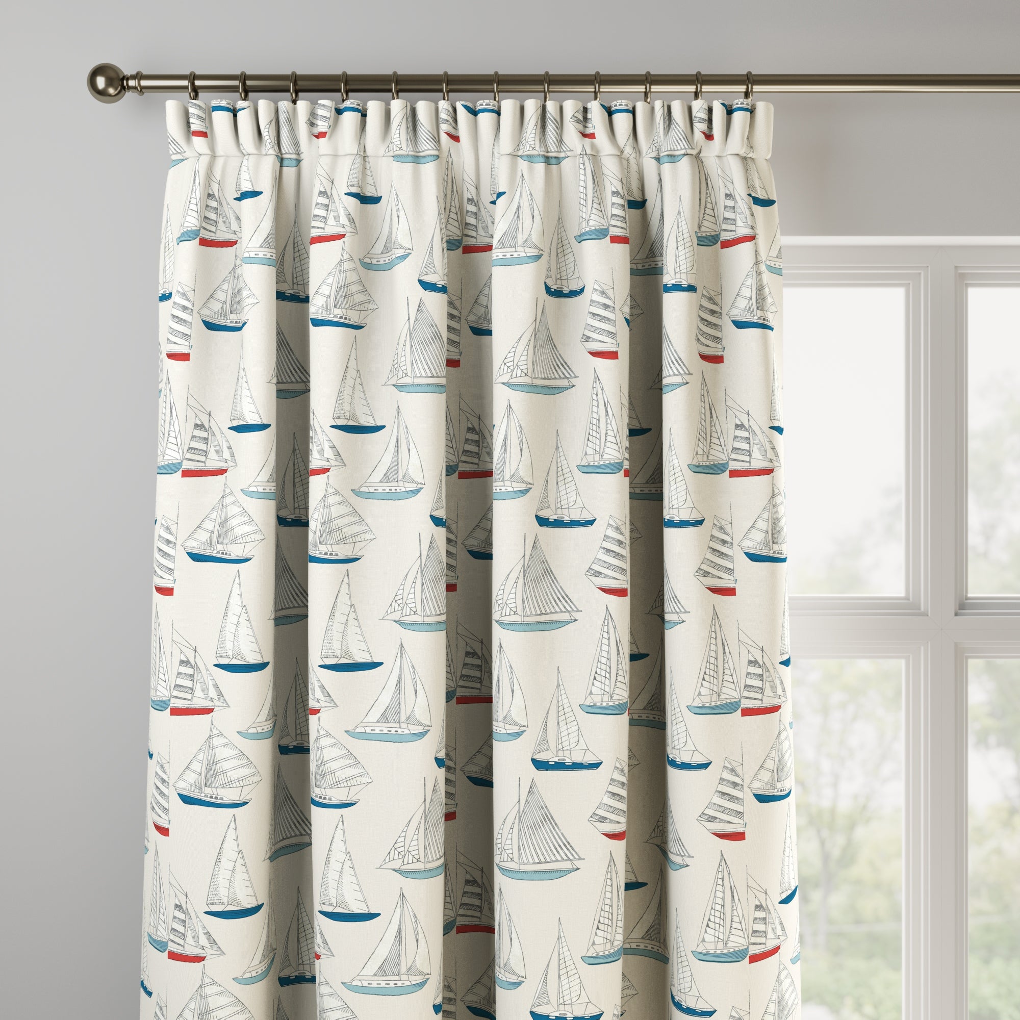 Coastal Ocean Yacht Made to Measure Curtains | Dunelm