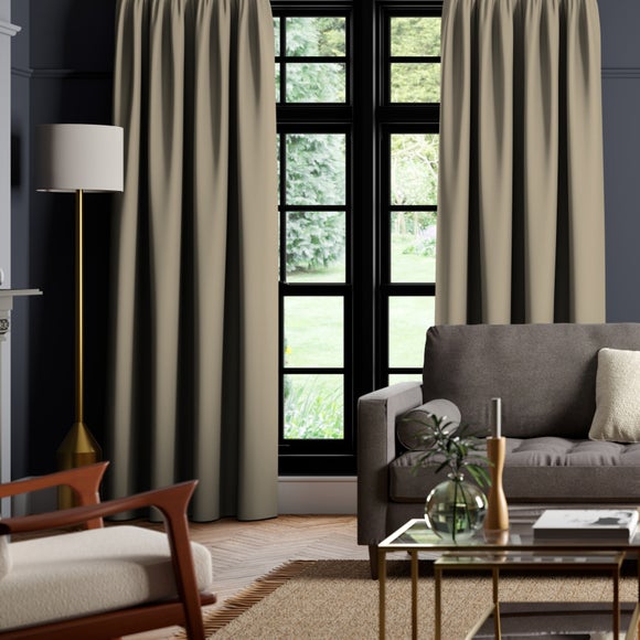 Panama Cotton Made to Measure Curtains Panama Taupe
