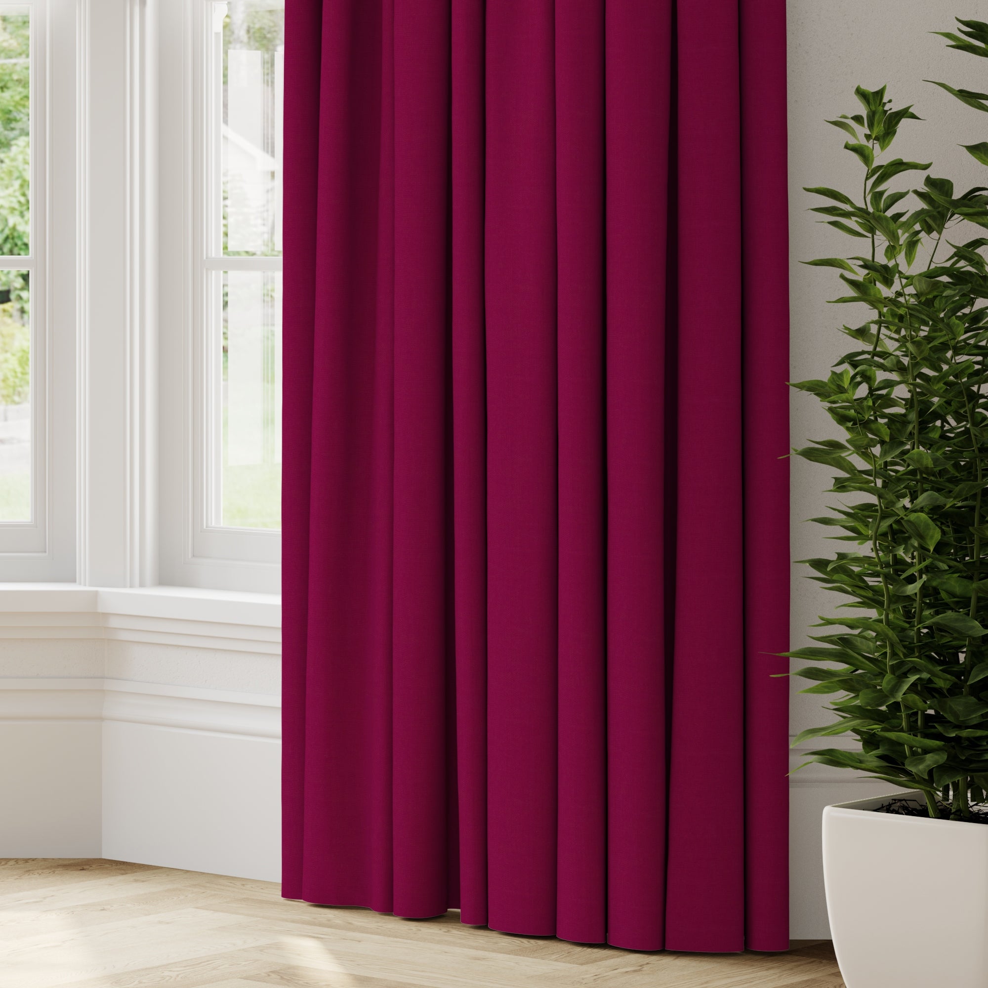 Panama Cotton Made to Measure Curtains Panama Mulberry