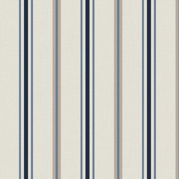 Coastal Salcombe Stripe Made to Measure Curtains Salcombe Stripe Navy