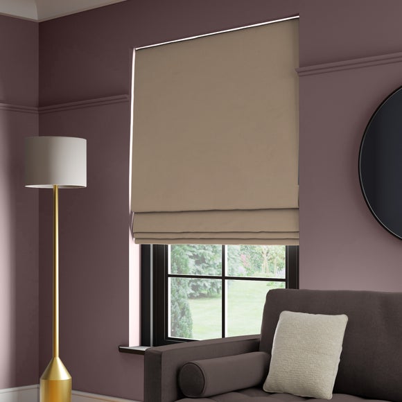 Panama Cotton Made to Measure Roman Blind Panama Putty