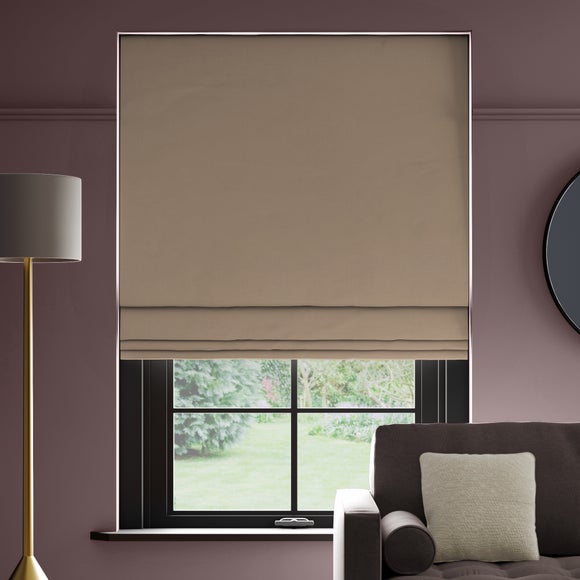 Panama Cotton Made to Measure Roman Blind Panama Putty