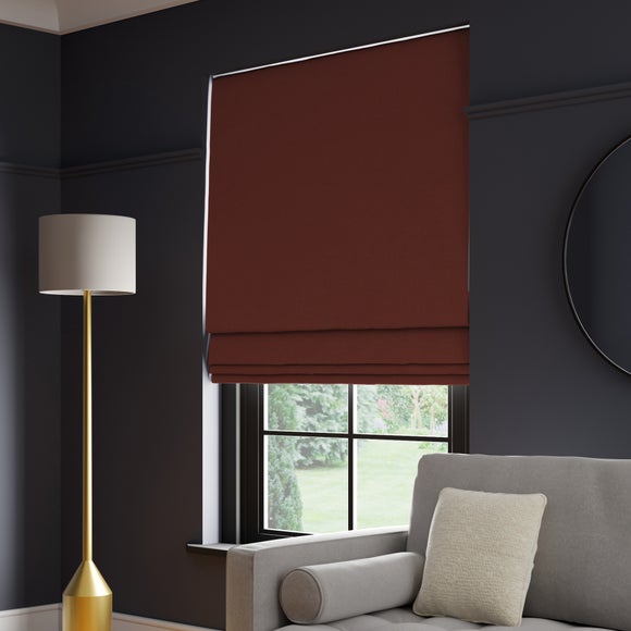 Panama Cotton Made to Measure Roman Blind Panama Mocha