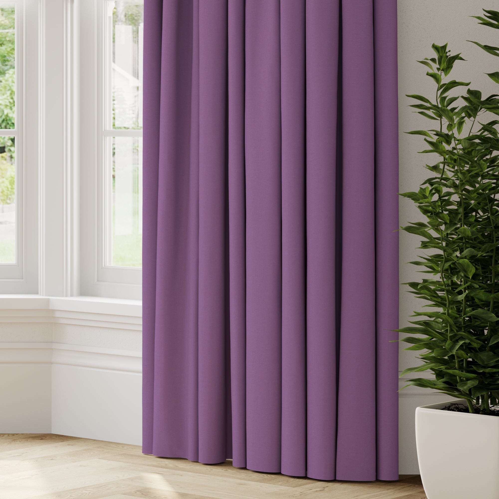 Panama Cotton Made to Measure Curtains Panama Heather