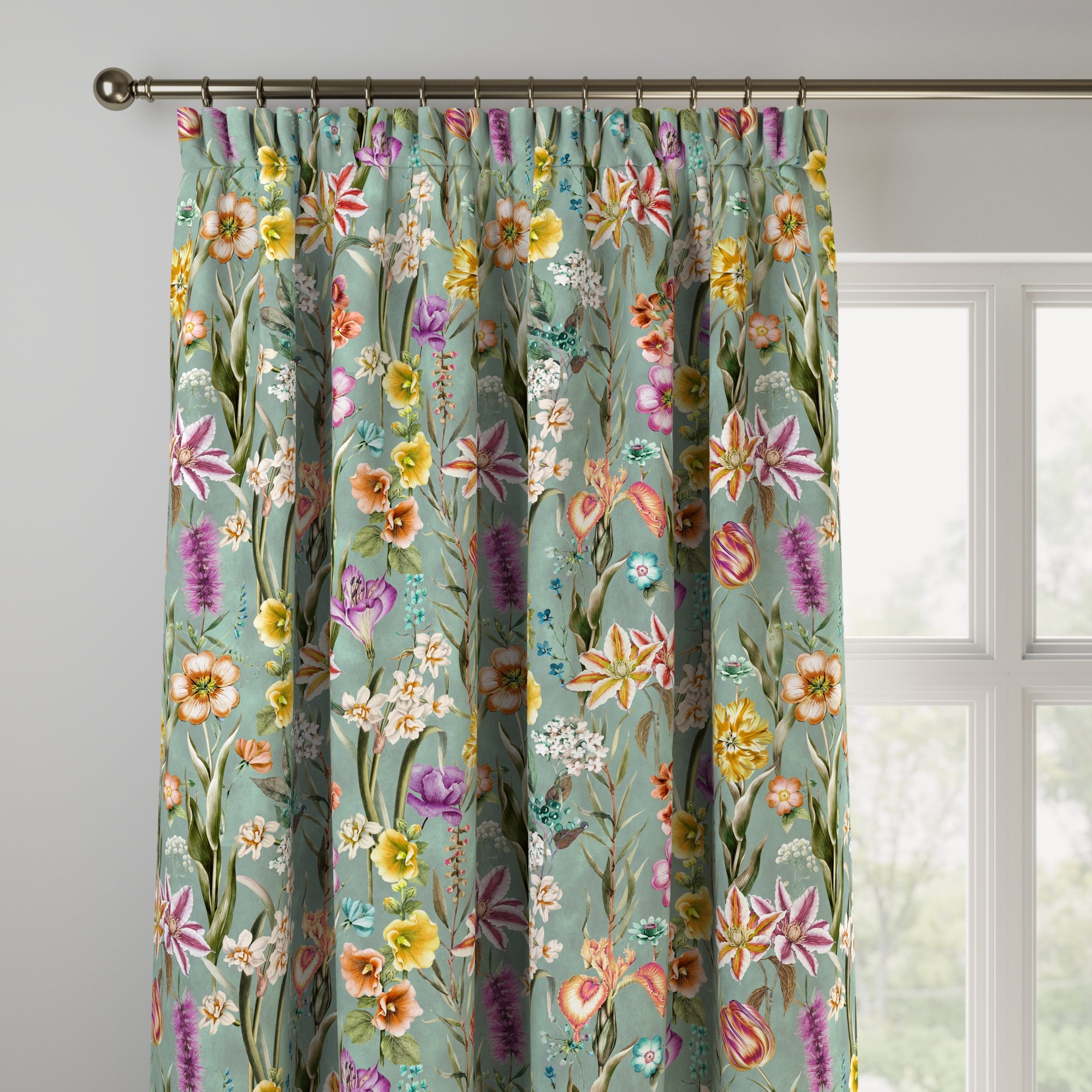 Maximalist Tropical Made to Measure Curtains Tropical Jade