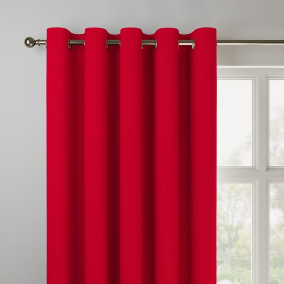 Panama Cotton Made to Measure Curtains Panama Rosso
