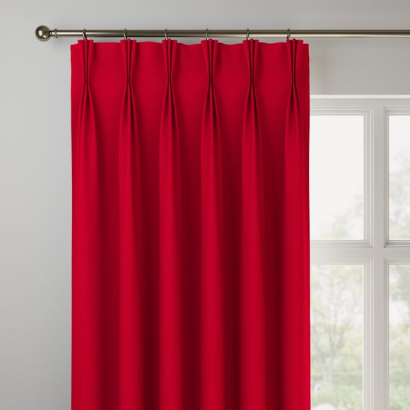 Panama Cotton Made to Measure Curtains Panama Rosso