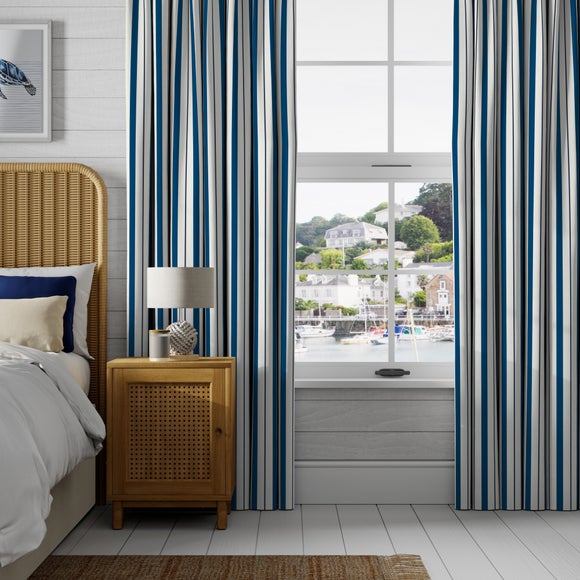 Coastal Seaton Stripe Made to Measure Curtains Seaton Stripe Navy