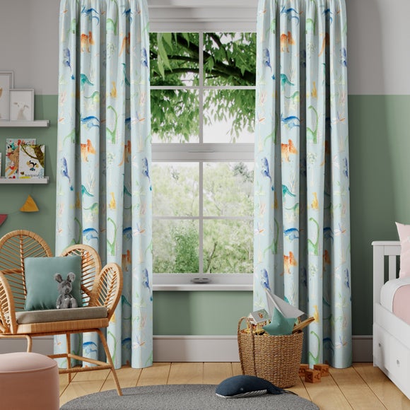 Little Adventurers Jurassic Made to Measure Curtains Jurrassic Sky