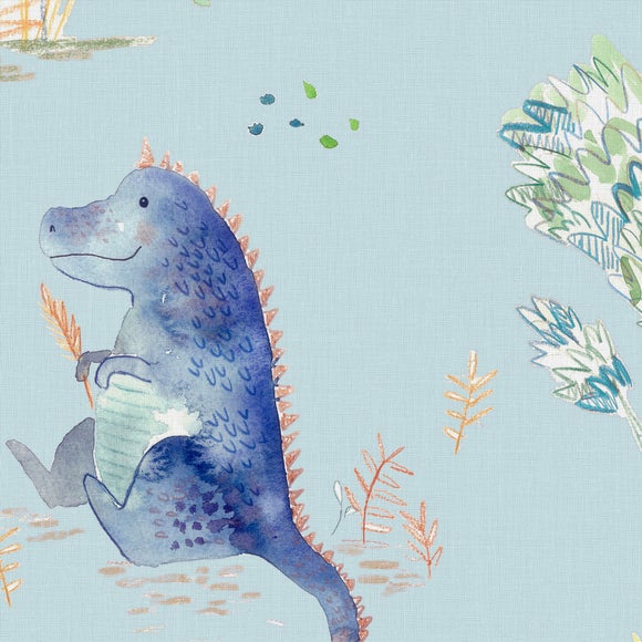 Little Adventurers Jurassic Made to Measure Curtains Jurrassic Sky