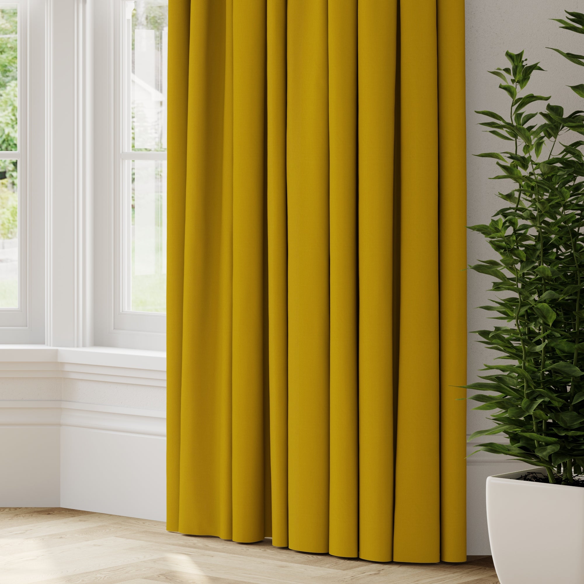 Panama Cotton Made to Measure Curtains Panama Gold