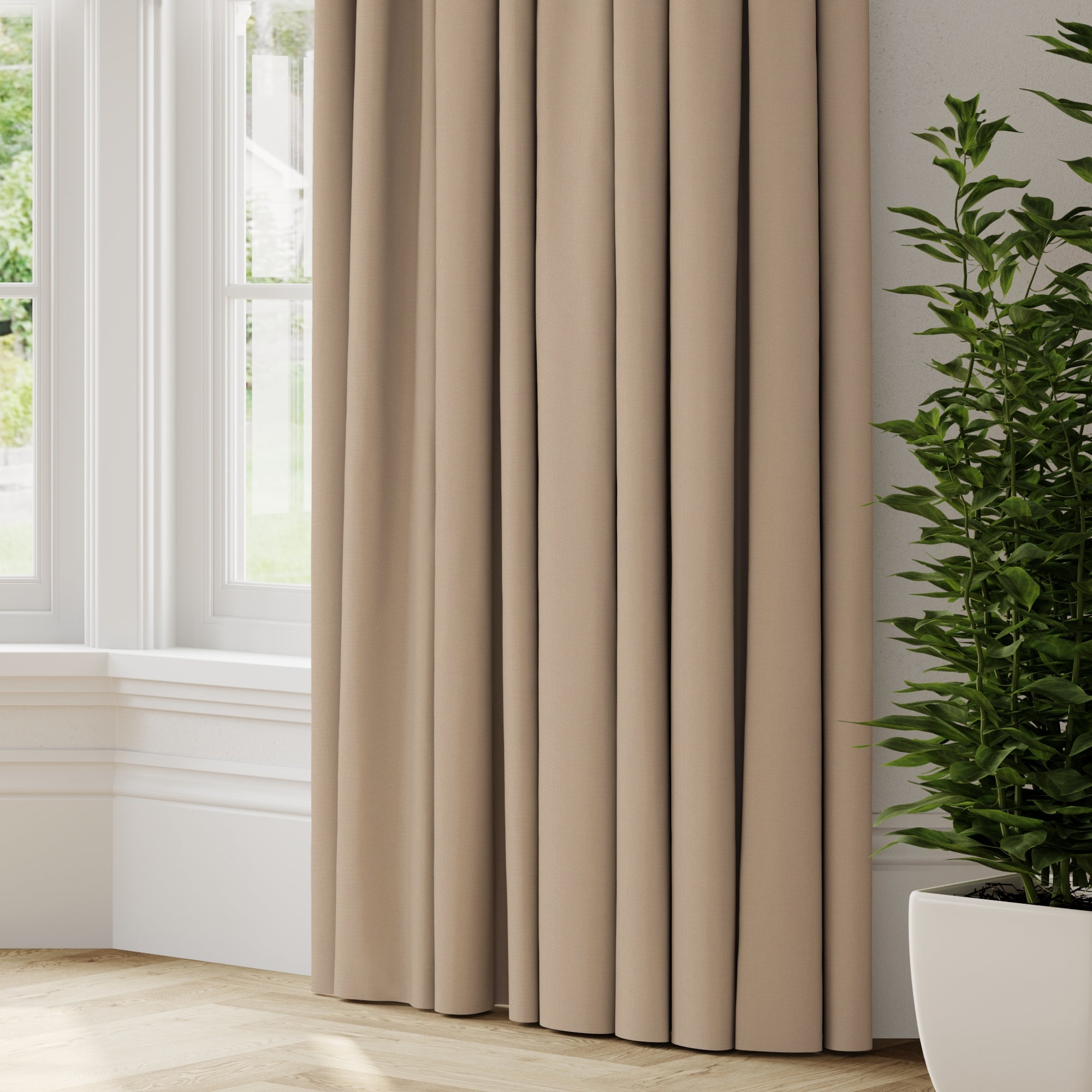 Panama Cotton Made to Measure Curtains Panama Putty