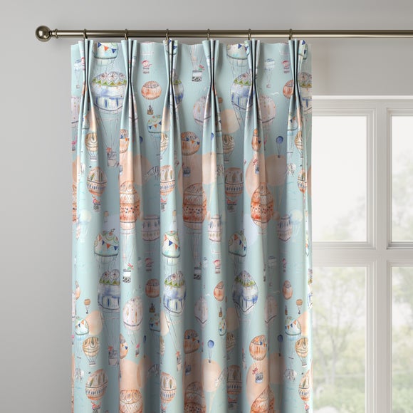 Little Adventurers Hot Air Balloon Made to Measure Curtains Hot Air Balloon Sky